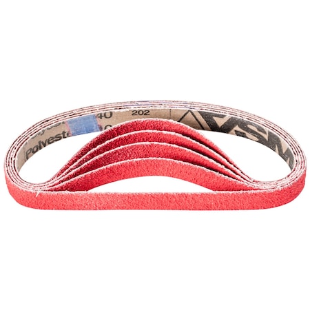 Pferd Coated Belt, Co-Cool, 3/4"x18", 40 Grit, 3/4" W, 18" L, Coated, Ceramic Oxide, 40 Grit 49560